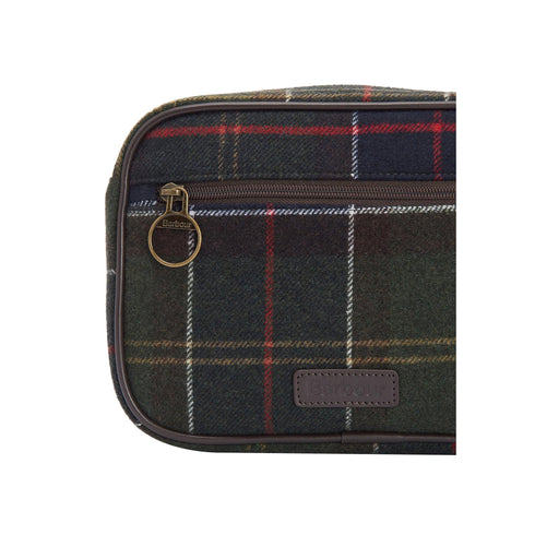 Barbour Trousse Beauty Case Donna motivo tartan Verde - Francavilla Moda